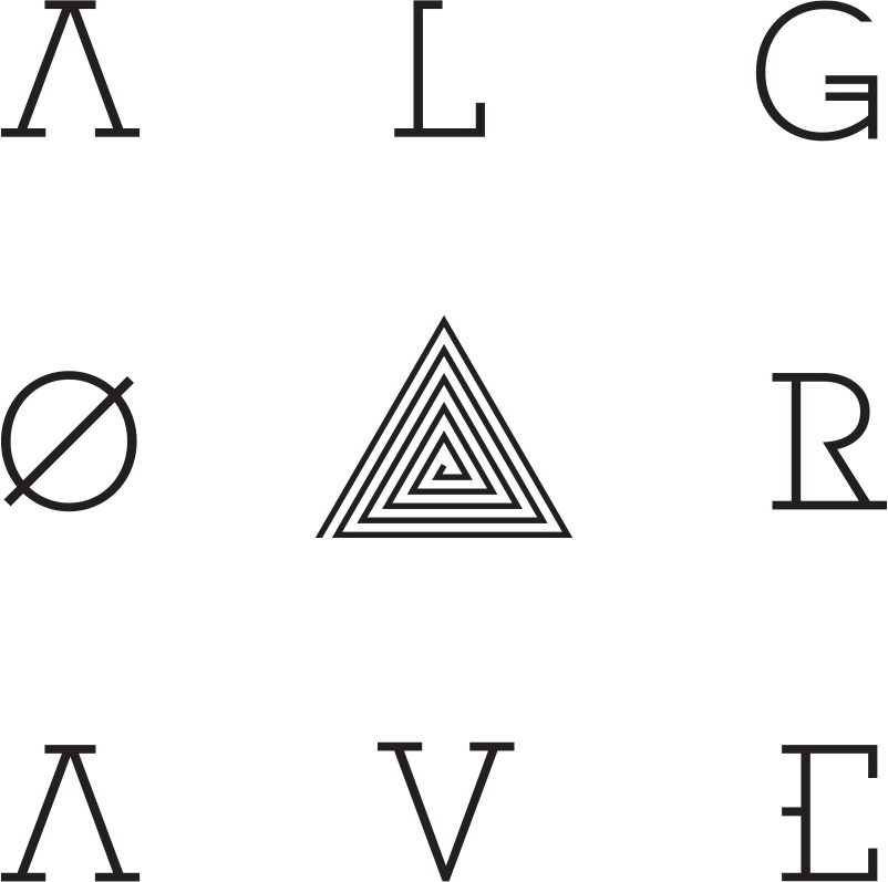 Figure 2.3 ¶ Algorave logo designed by David Palmer, a “spirangle” based on the three-armed algorithmic structure of the Brigid’s cross. ¶ Source: Wikipedia, “Algorave,” last modified September 12, 2021, https://en.wikipedia.org/wiki/Algorave.