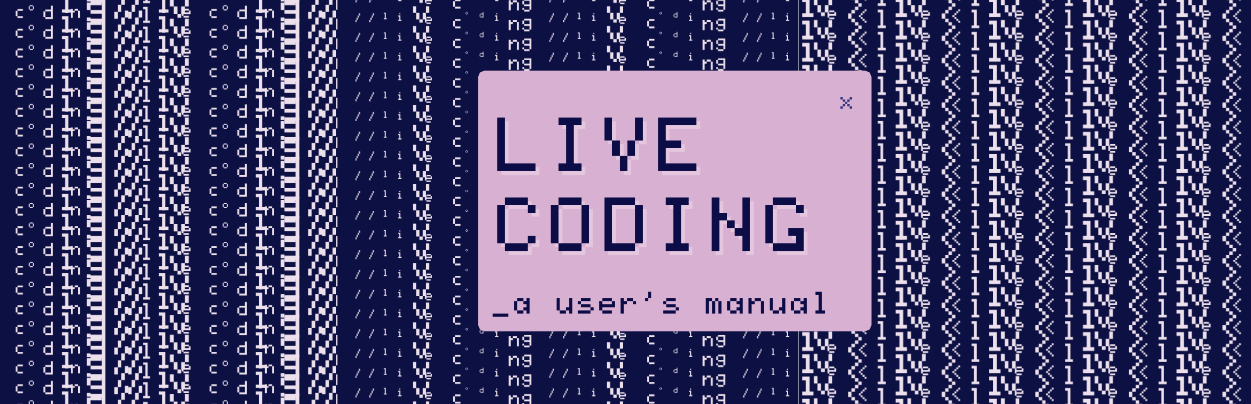 Performative, improvised, on the fly: live coding is about how people interact with the world and each other via code. In the last few decades, live c